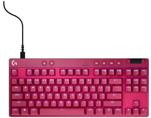 Logitech G PRO X TKL LIGHTSPEED - Logitech Magnetic Analog - Linear - Gaming Tangentbord - Utan Numpad - Nordisk - Röd